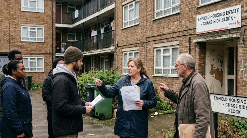 What to do about poor estate maintenance in Enfield?