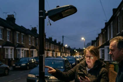 What to do if street lighting is broken in Enfield?