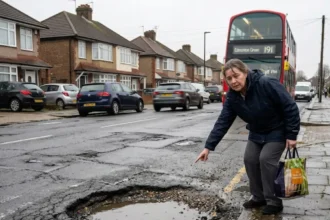 Why are Enfield roads full of potholes and delays in repair?
