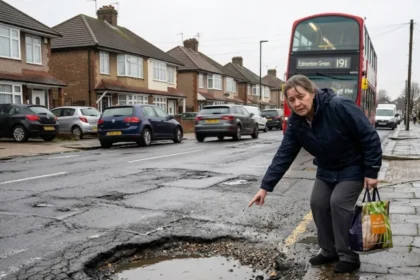 Why are Enfield roads full of potholes and delays in repair?