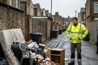 Why is fly-tipping common in Enfield backstreets?