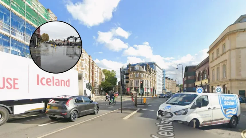 Kentish Town Road Flooding After Burst Water Main Explosion 2026