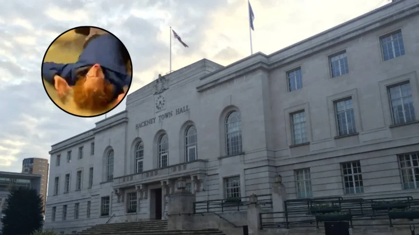 Hackney Town Hall Security Guard Floores Housing Activist: Hackney 2026