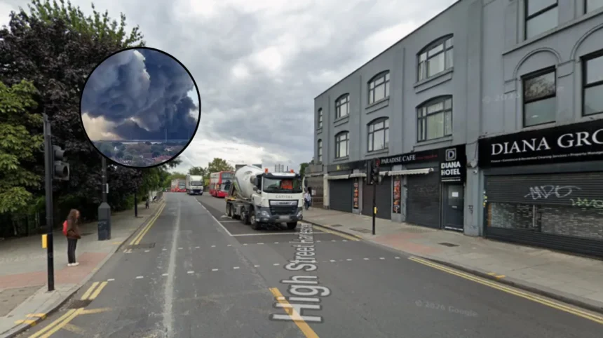 A404 Harrow Road Closed After Major Building Fire Wembley 2026