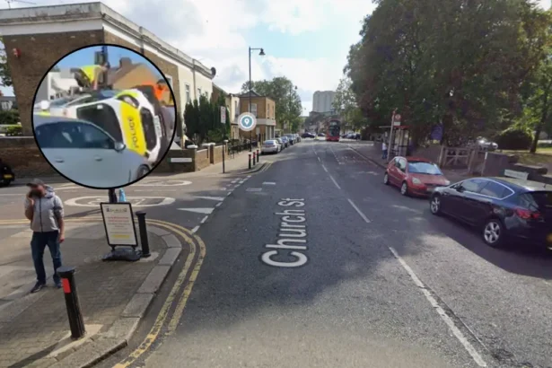 Overturned Police Car Triggers Traffic Chaos on A10 Church Street Edmonton 2026