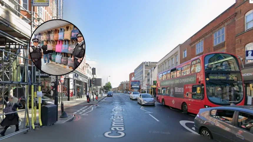 Police Seize £1M Counterfeit Goods on Camden High Street, Camden Town 2026